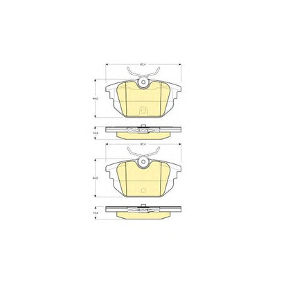 Photo Brake Pad Set, disc brake GIRLING 6113331