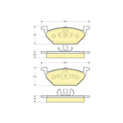 Photo Brake Pad Set, disc brake GIRLING 6113575