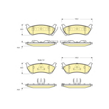 Photo Brake Pad Set, disc brake GIRLING 6113795