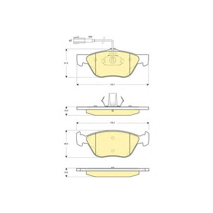 Photo Brake Pad Set, disc brake GIRLING 6114272