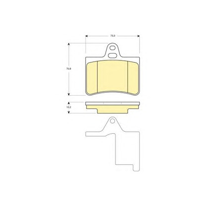 Photo Brake Pad Set, disc brake GIRLING 6114509