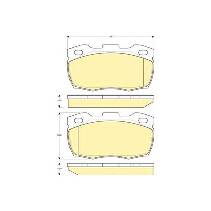 Photo Brake Pad Set, disc brake GIRLING 6114526