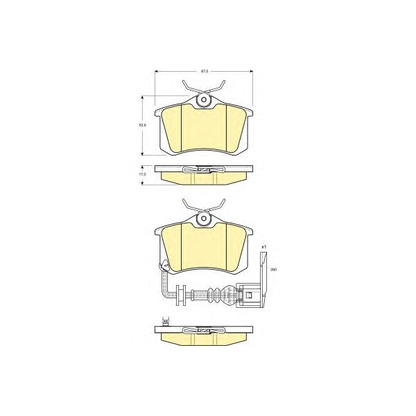 Photo Brake Pad Set, disc brake GIRLING 6114751