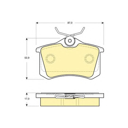 Photo Brake Pad Set, disc brake GIRLING 6115041