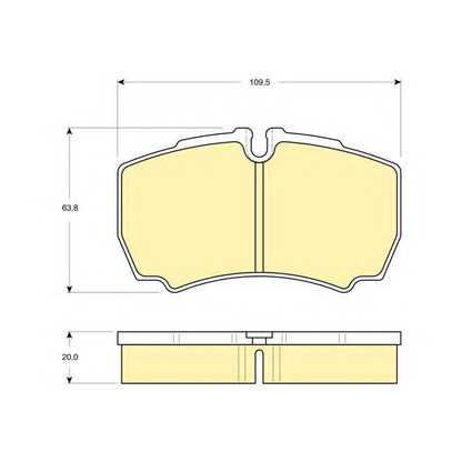 Photo Brake Pad Set, disc brake GIRLING 6115359