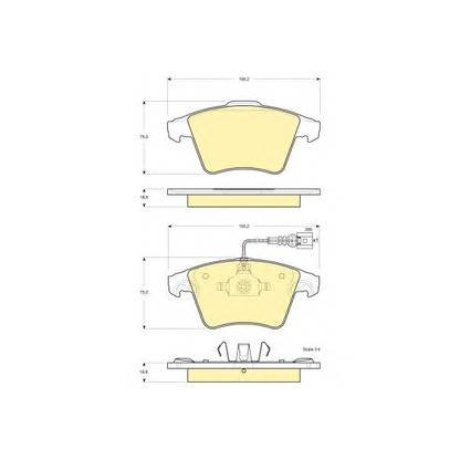 Photo Brake Pad Set, disc brake GIRLING 6115552