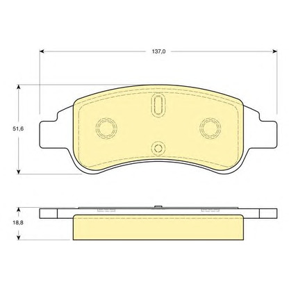 Photo Brake Pad Set, disc brake GIRLING 6115634