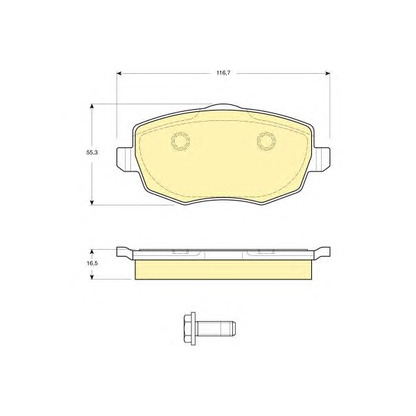 Photo Brake Pad Set, disc brake GIRLING 6115921