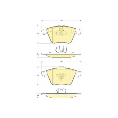 Photo Brake Pad Set, disc brake GIRLING 6116072