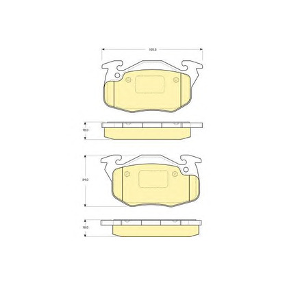 Photo Brake Pad Set, disc brake GIRLING 6116154