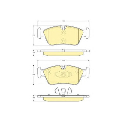 Photo Brake Pad Set, disc brake GIRLING 6116252