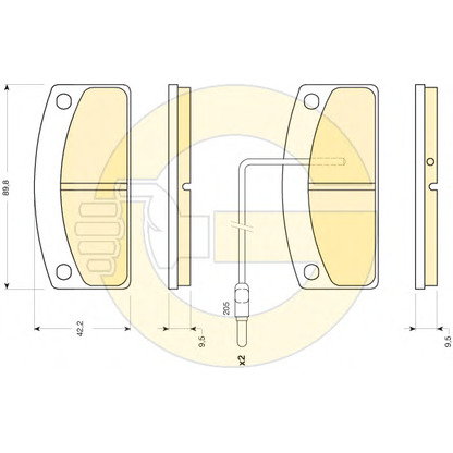 Photo Brake Pad Set, disc brake GIRLING 6116792