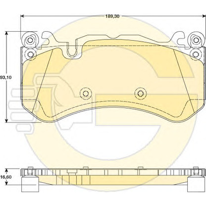 Photo Brake Pad Set, disc brake GIRLING 6117349