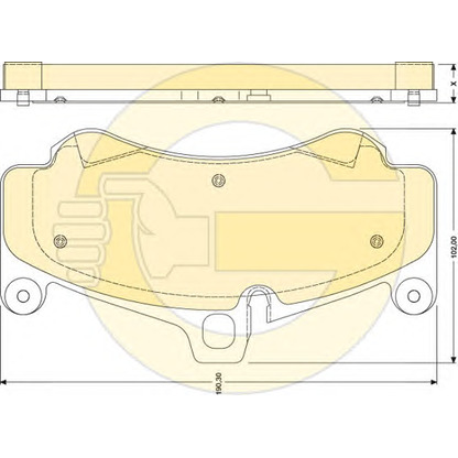 Photo Brake Pad Set, disc brake GIRLING 6117799