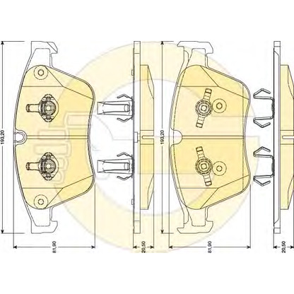 Photo Brake Pad Set, disc brake GIRLING 6117942