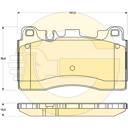 Photo Brake Pad Set, disc brake GIRLING 6119069