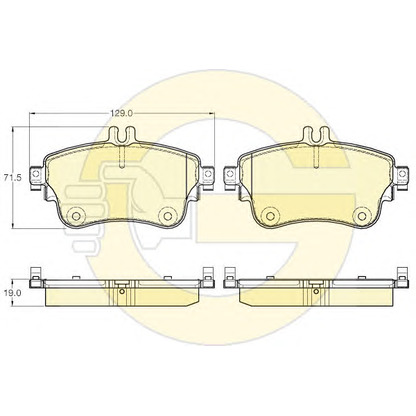 Photo Brake Pad Set, disc brake GIRLING 6119331