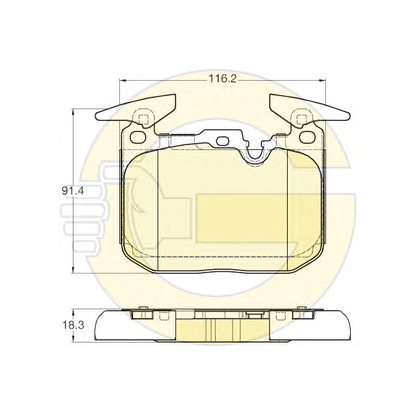 Photo Brake Pad Set, disc brake GIRLING 6119432