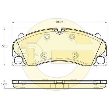 Photo Brake Pad Set, disc brake GIRLING 6119525