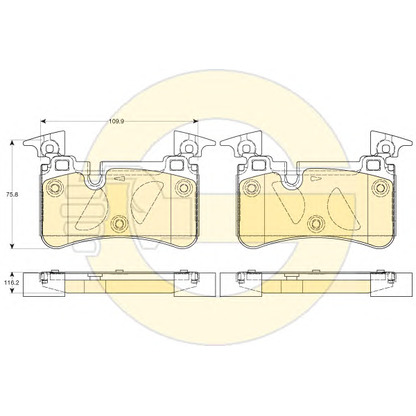 Photo Brake Pad Set, disc brake GIRLING 6120615