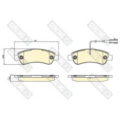 Photo Brake Pad Set, disc brake GIRLING 6120684