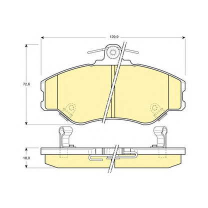 Photo Brake Pad Set, disc brake GIRLING 6130891