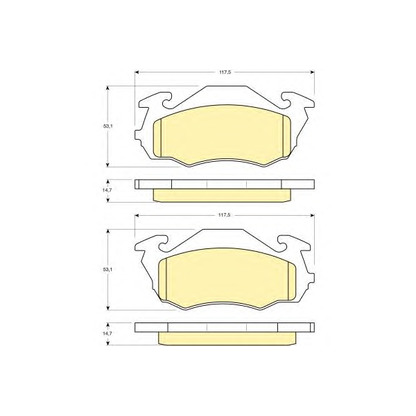 Photo Brake Pad Set, disc brake GIRLING 6131363