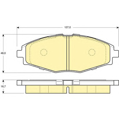 Photo Brake Pad Set, disc brake GIRLING 6131959