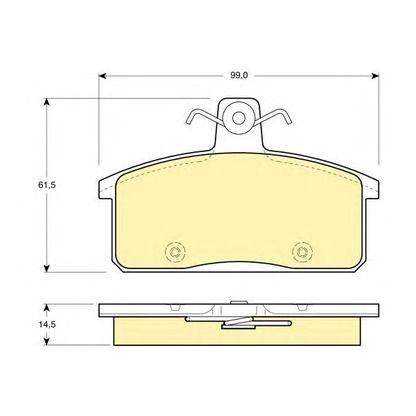 Photo Kit de plaquettes de frein, frein à disque GIRLING 6132021