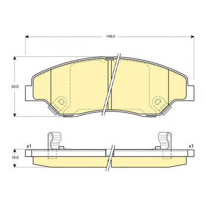 Photo Brake Pad Set, disc brake GIRLING 6132419