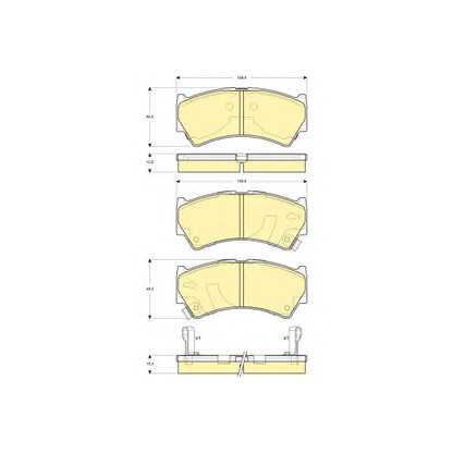 Photo Brake Pad Set, disc brake GIRLING 6132759