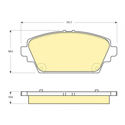 Photo Brake Pad Set, disc brake GIRLING 6132919