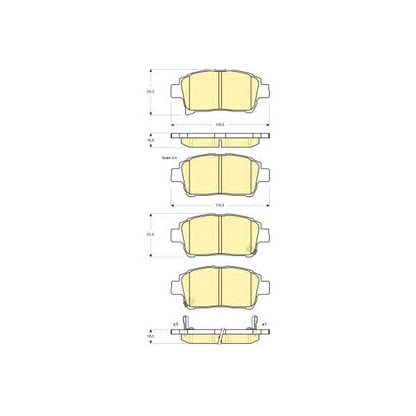 Photo Brake Pad Set, disc brake GIRLING 6133179