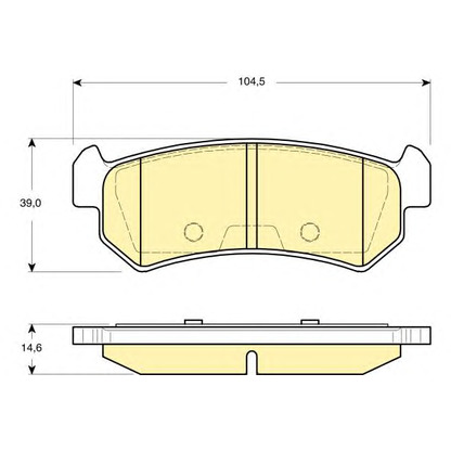 Photo Brake Pad Set, disc brake GIRLING 6133489