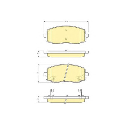 Photo Brake Pad Set, disc brake GIRLING 6133699