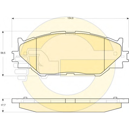 Photo Brake Pad Set, disc brake GIRLING 6134109