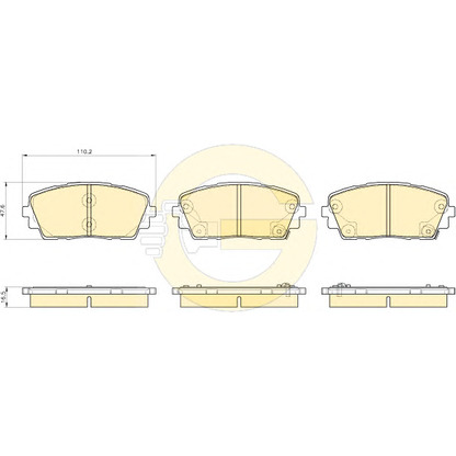 Photo Brake Pad Set, disc brake GIRLING 6135359