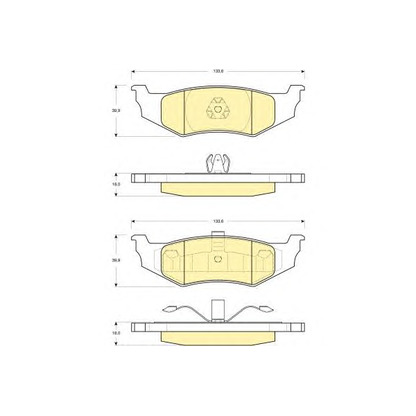 Photo Brake Pad Set, disc brake GIRLING 6141195