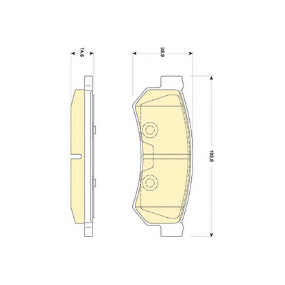 Photo Brake Pad Set, disc brake GIRLING 6141789