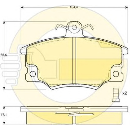 Photo Brake Set, disc brakes GIRLING 6410261