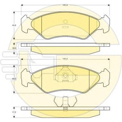 Photo Brake Set, disc brakes GIRLING 6410302