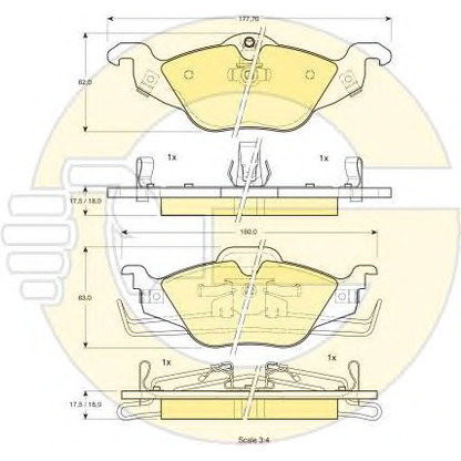 Photo Brake Set, disc brakes GIRLING 6410812