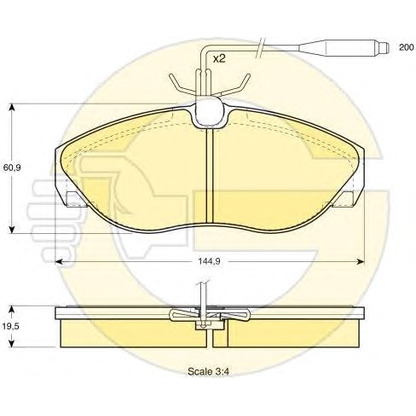 Photo Brake Set, disc brakes GIRLING 6411301