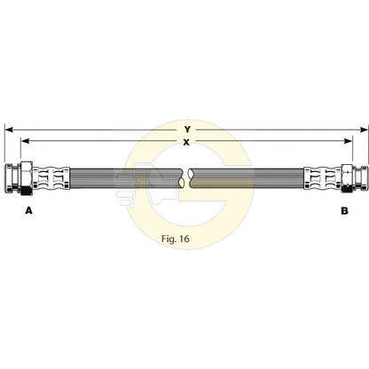 Zdjęcie Przewód hamulcowy elastyczny GIRLING 9001110