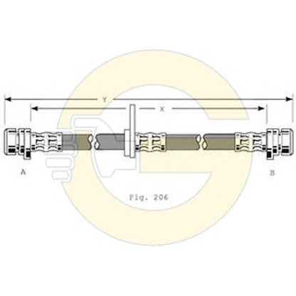 Photo Brake Hose GIRLING 9001172