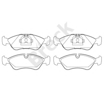 Photo Brake Pad Set, disc brake BRECK 211900070100