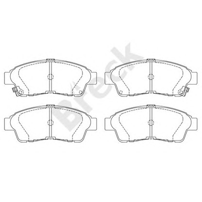 Photo Brake Pad Set, disc brake BRECK 216010070110