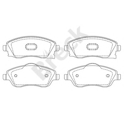 Photo Brake Pad Set, disc brake BRECK 232250070210