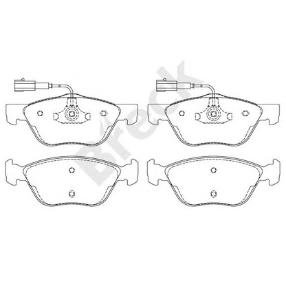 Photo Brake Pad Set, disc brake BRECK 232890070110