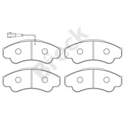 Photo Brake Pad Set, disc brake BRECK 239190070310